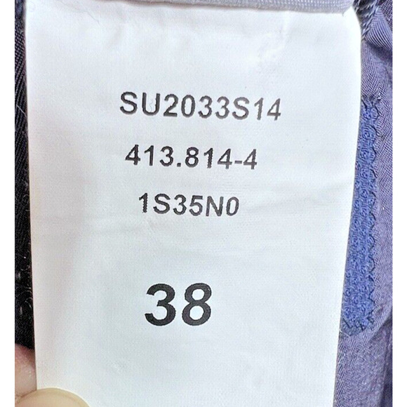 Men's M.J. Bale Navy Blue Wool 2-Button Double Vented Blazer Jacket Size 38 - Picture 13 of 13